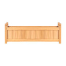 Green Fingers Garden Bed 90x30x33cm Wooden Planter Box Raised Container Growing - RnR Galore