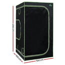Green Fingers Grow Tent 100x100x200CM Hydroponics Kit Indoor Plant Room System - RnR Galore