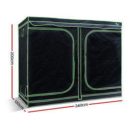Green Fingers Grow Tent 240x120x200CM Hydroponics Kit Indoor Plant Room System - RnR Galore