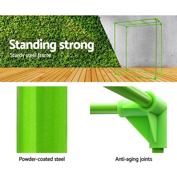 Green Fingers Grow Tent 280x140x200CM Hydroponics Kit Indoor Plant Room System - RnR Galore