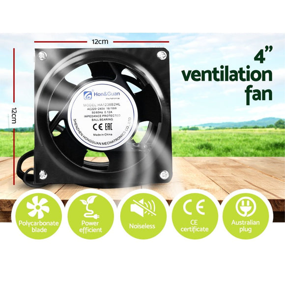 Green Fingers Grow Tent Light Kit 150x150x200CM 1000W LED 4" Vent Fan,Green Fingers Grow Tent Light Kit LED 1000W Full Spectrum 4" Vent 150x150x200CM - RnR Galore