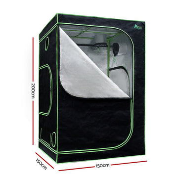 Green Fingers Grow Tent Light Kit 150x150x200CM 1000W LED 6" Vent Fan,Green Fingers Grow Tent Light Kit LED 1000W Full Spectrum 6" Vent 150x150x200CM - RnR Galore
