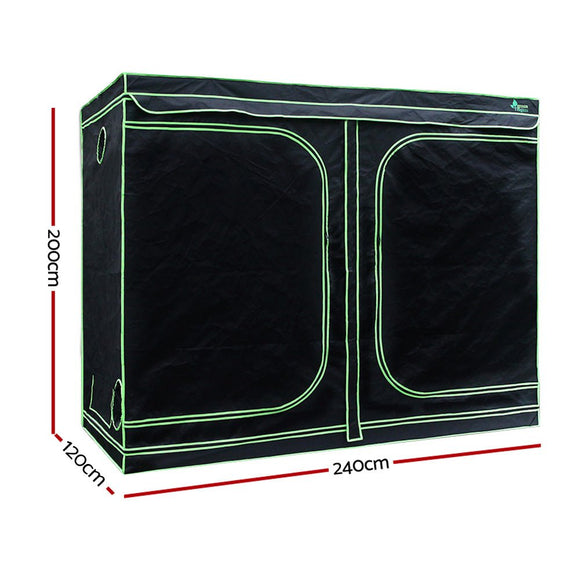 Green Fingers Grow Tent Light Kit 240x120x200CM 2000W LED 6" Vent Fan,Green Fingers Grow Tent Light Kit LED 2000W Full Spectrum 6" Vent 240x120x200CM - RnR Galore