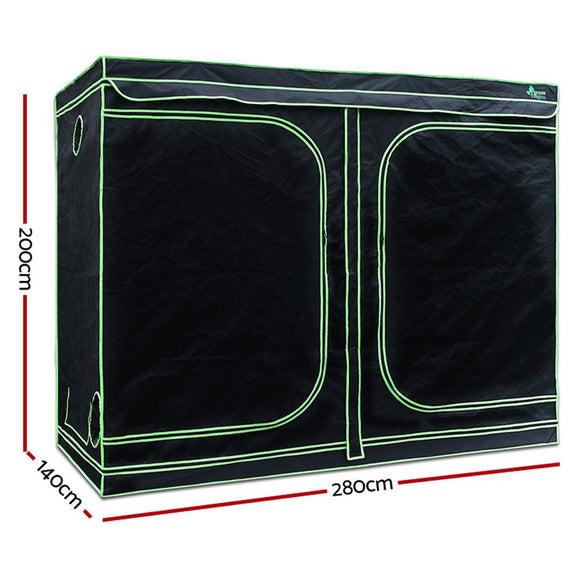 Green Fingers Grow Tent Light Kit 280x140x200CM 2000W LED 6" Vent Fan,Green Fingers Grow Tent Light Kit LED 2000W Full Spectrum 6" Vent 280x140x200CM - RnR Galore