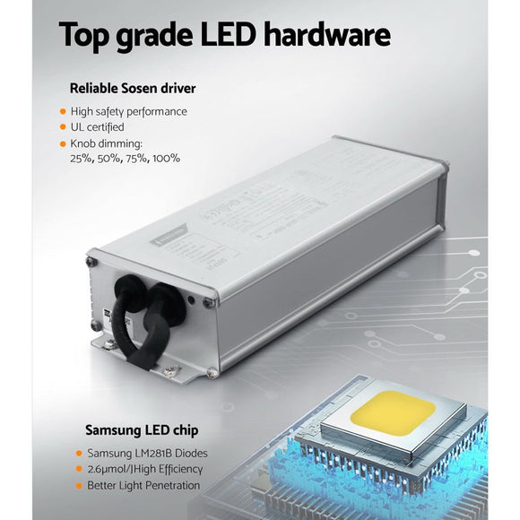 Green Fingers Max 1500W Grow Light LED Full Spectrum Indoor Plant All Stage Growth - RnR Galore