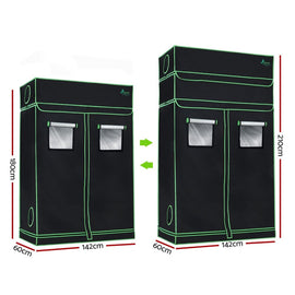 Greenfingers Grow Tent 120x60x210CM Height Adjustable Hydroponics Kit Indoor Grow System - RnR Galore