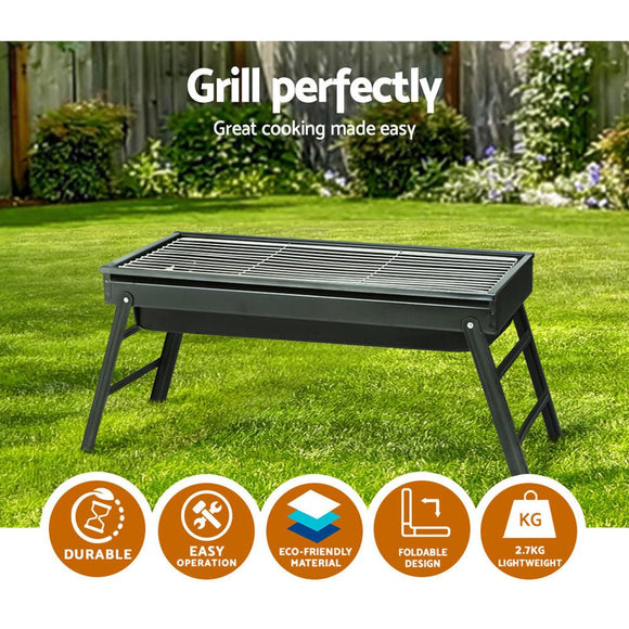 Grillz BBQ Grill Charcoal Smoker Foldable - RnR Galore