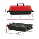 Grillz Charcoal BBQ Portable Grill Camping Barbecue Outdoor Cooking Smoker - RnR Galore