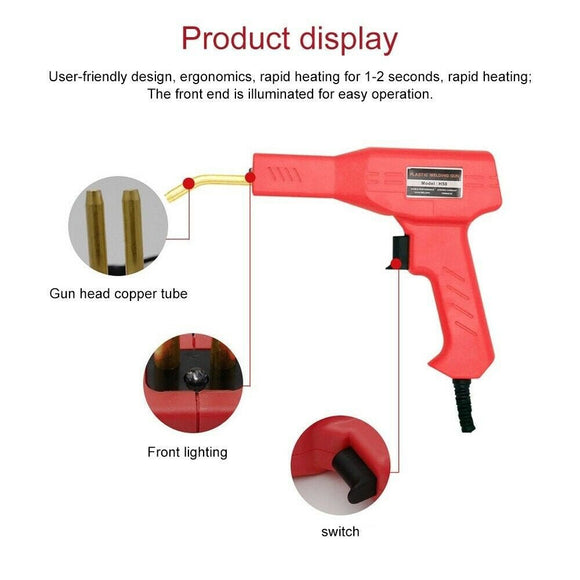 Handy Plastic Welder Garage Repair Welding Tool Kit Hot Staplers Bumper Machine - RnR Galore