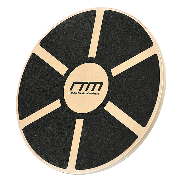 Heavy Duty 15.5" Wooden Balance Board with Non - Slip Pad for Fitness Training - RnR Galore
