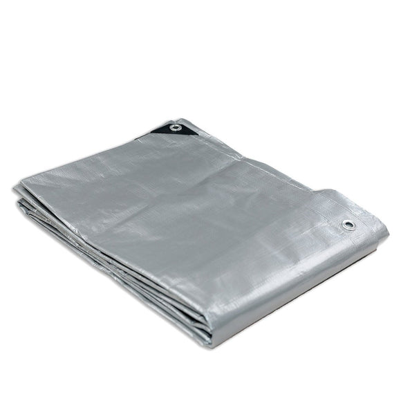 Heavy Duty Silver Black Tarp Tarpaulin 1.8x2.4m - RnR Galore