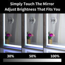 Hollywood LED Makeup Mirror with Smart Touch Control and 3 Colors Dimmable Light (72 x 56 cm) - RnR Galore