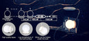 Hollywood Vanity Style LED Makeup Lights Mirror with 3 Color Modes Lights with 10 Dimmable Bulbs (Mirror Not Include) - RnR Galore
