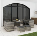 Horrocks 8 Seater Outdoor Dining Set - Grey - RnR Galore