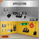 HORUSDY 6Pc Wall Mount Garage Hooks Set Heavy Duty Steel Storage Rack Hanger - RnR Galore