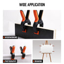 HORUSDY 8Pc Spring Clamp Set Quick Grip Plastic Non - Slip Nylon Clips Woodworking - RnR Galore