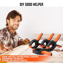 HORUSDY 8Pc Spring Clamp Set Quick Grip Plastic Non - Slip Nylon Clips Woodworking - RnR Galore