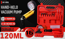 HORUSDY Hand Held Vacuum Pump Brake Bleeder Pressure Tester Vacuum Gauge Kit - RnR Galore