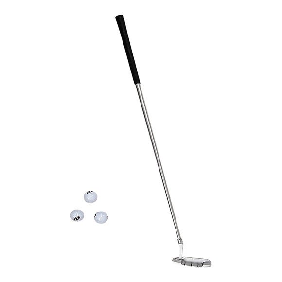 Indoor Practice Putting Green 2.5m Mat Inclined Ball Return Fake Grass 2 Holes - RnR Galore