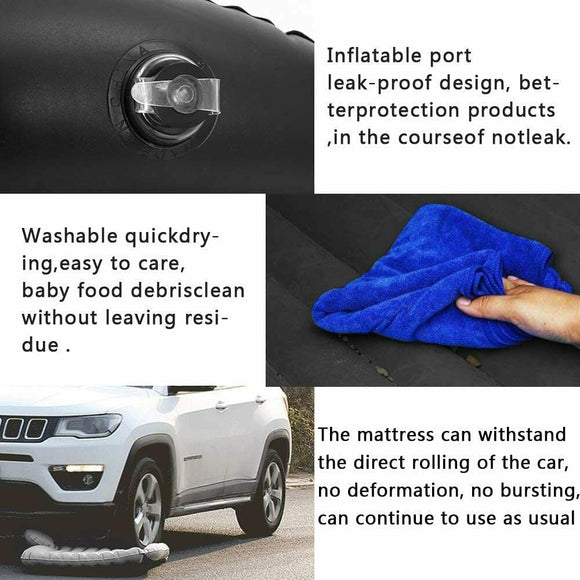 Inflatable Car Back Seat Mattress Portable Camping Travel Air Bed - RnR Galore
