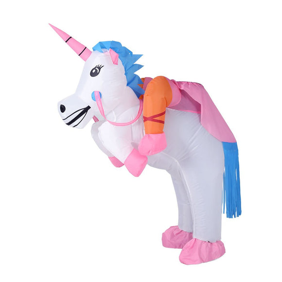 Inflatable Unicorn Costume Adult Suit Blow Up Party Fancy Dress Halloween Cosplay - RnR Galore