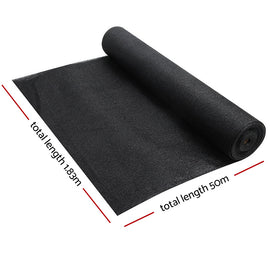 Instahut 70% Shade Cloth 1.83x50m Shade Cloth Sail Heavy Duty Shadecloth Garden Mesh Roll BK - RnR Galore