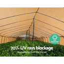 Instahut 70% Shade Cloth 3.66x30m Shadecloth Sail Heavy Duty Beige - RnR Galore