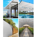 Instahut 90% Shade Cloth 3.66x30m Shadecloth Wide Heavy Duty White - RnR Galore
