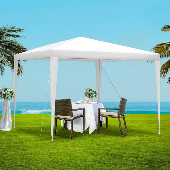 Instahut Gazebo 3x3m Wedding Party Marquee Tent Outdoor Event Camping Canopy Shade White - RnR Galore