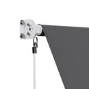 Instahut Retractable Fixed Pivot Arm Window Awning Outdoor Blinds 2.1X2.1M Grey - RnR Galore