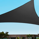 Instahut Shade Sail 5x5x5m Triangle 280GSM 98% Black Shade Cloth - RnR Galore