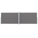 Instahut Side Awning Sun Shade Outdoor Retractable Privacy Screen 1.8X6M Grey - RnR Galore