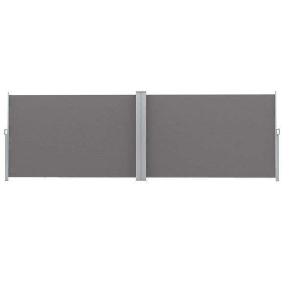 Instahut Side Awning Sun Shade Outdoor Retractable Privacy Screen 1.8X6M Grey - RnR Galore