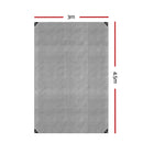 Instahut Tarp Tarpaulin 3x4.5m Canvas Camping Heavy Duty Sun Cover - RnR Galore