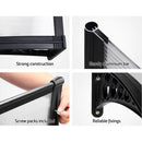 Instahut Window Door Awning 1mx1.5m Transparent Hollow Sheet Plastic Frame - RnR Galore