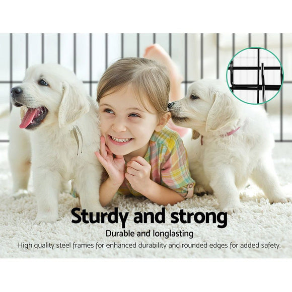 i.Pet 2x30" 8 Panel Dog Playpen Pet Fence Exercise Cage Enclosure Play Pen - RnR Galore