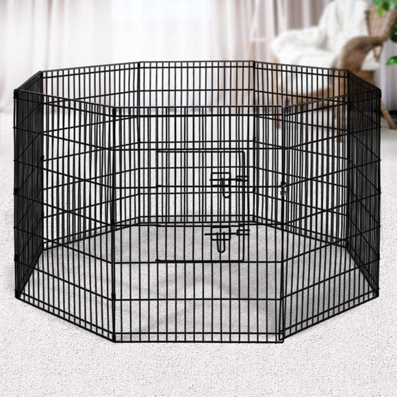 i.Pet 2x36" 8 Panel Dog Playpen Pet Fence Exercise Cage Enclosure Play Pen - RnR Galore