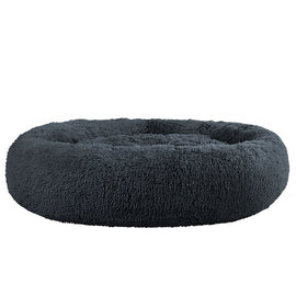 i.Pet Pet Bed Dog Cat 110cm Calming Extra Large Soft Plush Dark Grey - RnR Galore