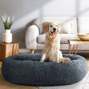 i.Pet Pet Bed Dog Cat 110cm Calming Extra Large Soft Plush Dark Grey - RnR Galore