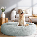 i.Pet Pet Bed Dog Cat 110cm Calming Extra Large Soft Plush Light Grey - RnR Galore