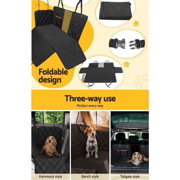 i.Pet Pet Car Seat Cover Dog Protector Hammock Back Waterproof Belt Non Slip Mat - RnR Galore