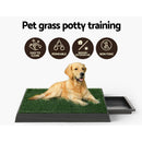i.Pet Pet Training Pad Dog Potty Toilet Large Portable With Tray Grass 2 Mats - RnR Galore