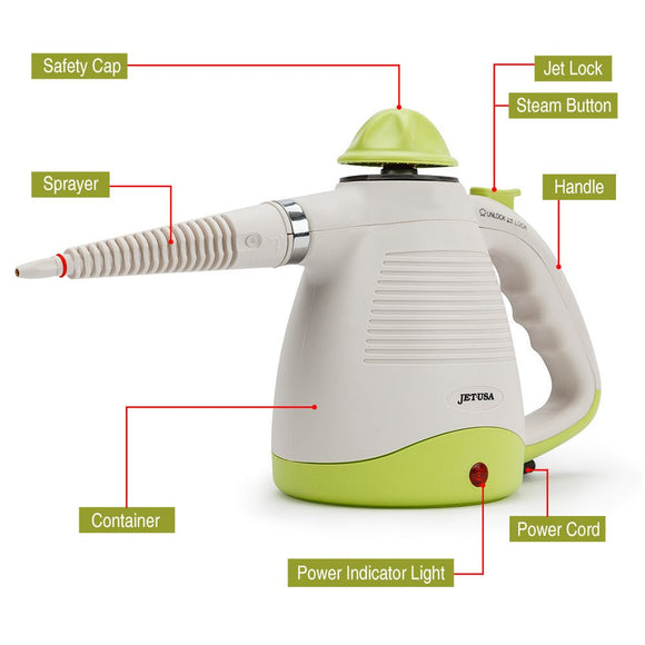 JET - USA Portable Steam Cleaner Multi - Purpose High Pressure Handheld - RnR Galore