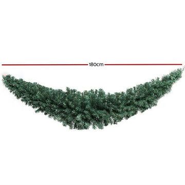 Jingle Jollys 1.8m Christmas Garland Xmas Decorations Green Wedding Party - RnR Galore