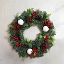 Jingle Jollys 2FT 60CM Christmas Wreath with Decor Xmas Tree Decoration - RnR Galore