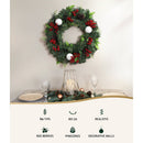 Jingle Jollys 2FT 60CM Christmas Wreath with Decor Xmas Tree Decoration - RnR Galore