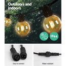 Jingle Jollys 59m LED Festoon Lights Sting Lighting Kits Wedding Outdoor Party - RnR Galore