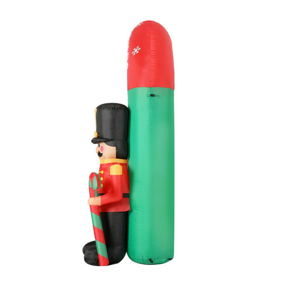 Jingle Jollys Christmas Inflatable Archwary Nutcracker 3M Illuminated Decorations - RnR Galore