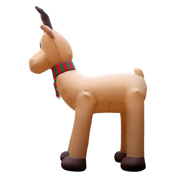 Jingle Jollys Christmas Inflatable Reindeer 5M Illuminated Decorations - RnR Galore