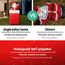 Jingle Jollys Christmas Inflatable Santa Pop Up 1.8M Illuminated Decorations - RnR Galore